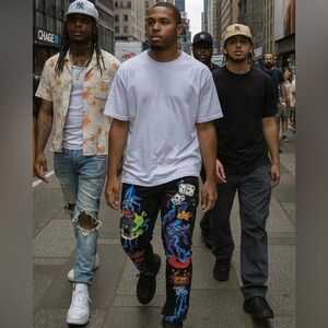 🖤🖤🖤Reason 36 streetwear NYC art pants jeans graffiti art